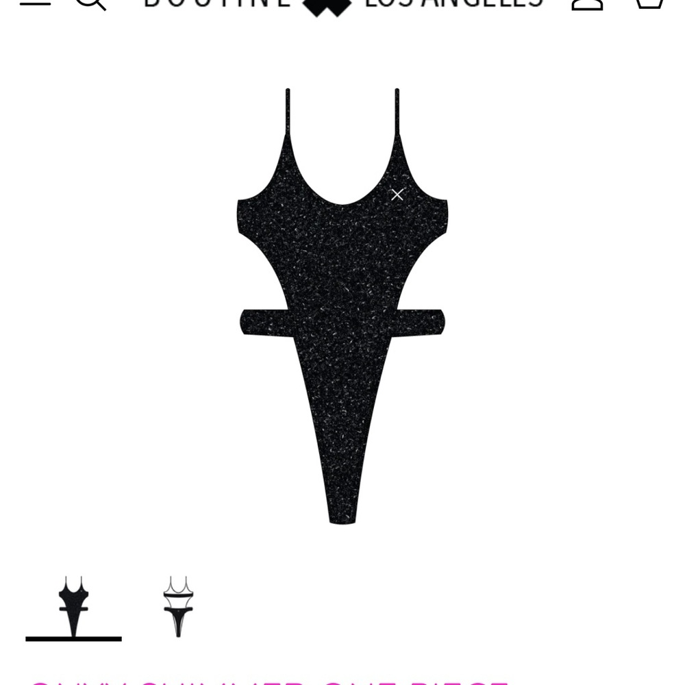 Boutine LA Black One Piece Swimsuit